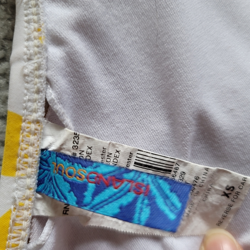 Malibu Bikini Swimsuit Size S White Tropical Floral Top & bottom 2 piece - Picture 12 of 12